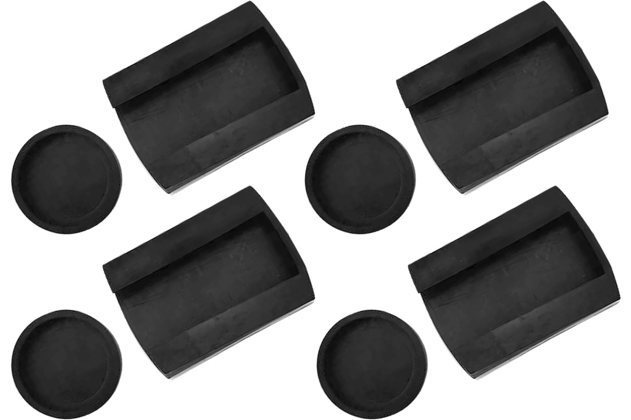 WILTON Защитные накладки для F-образных струбцин (посадочные размеры 18,4 х 30,9 мм + D 18,2 мм), 4 комплекта