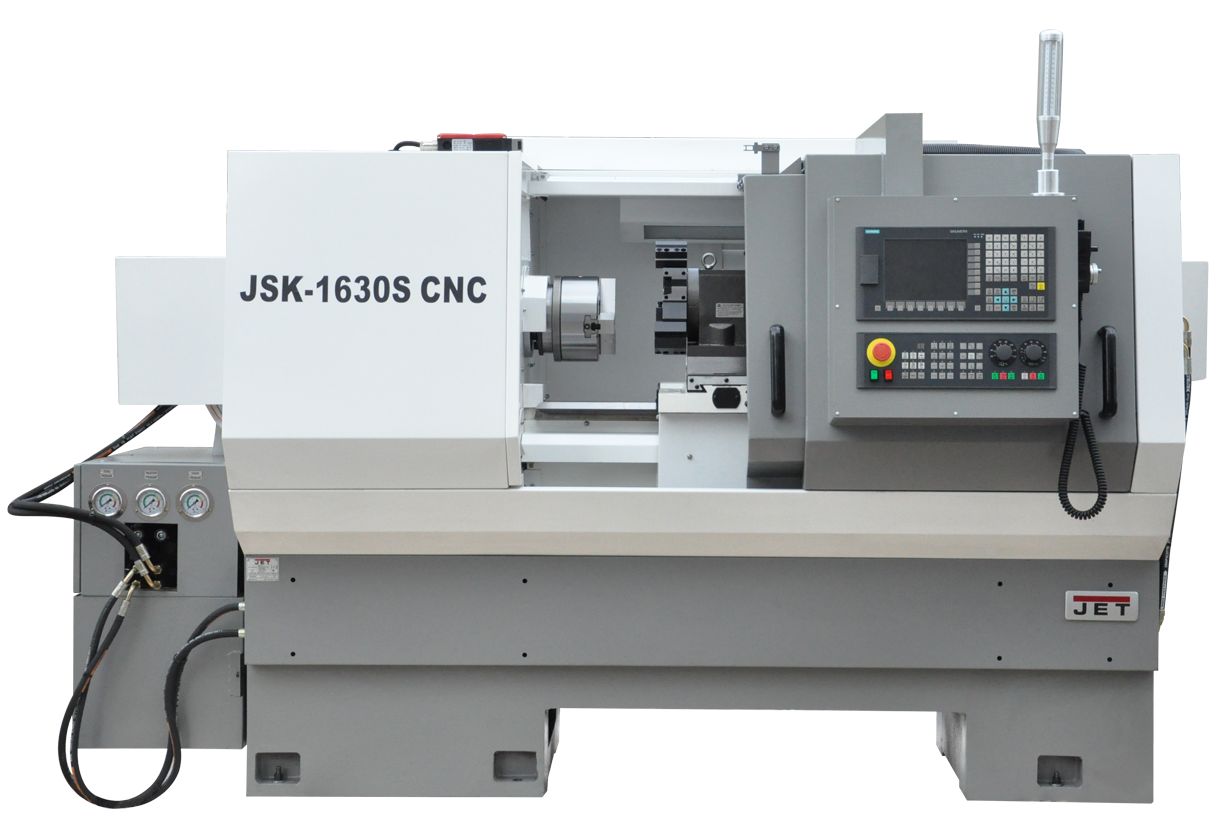 Токарный станок с ЧПУ JET JSK-1430F CNC (Fanuc, ручн. патрон, 4-х поз. резцедержка)