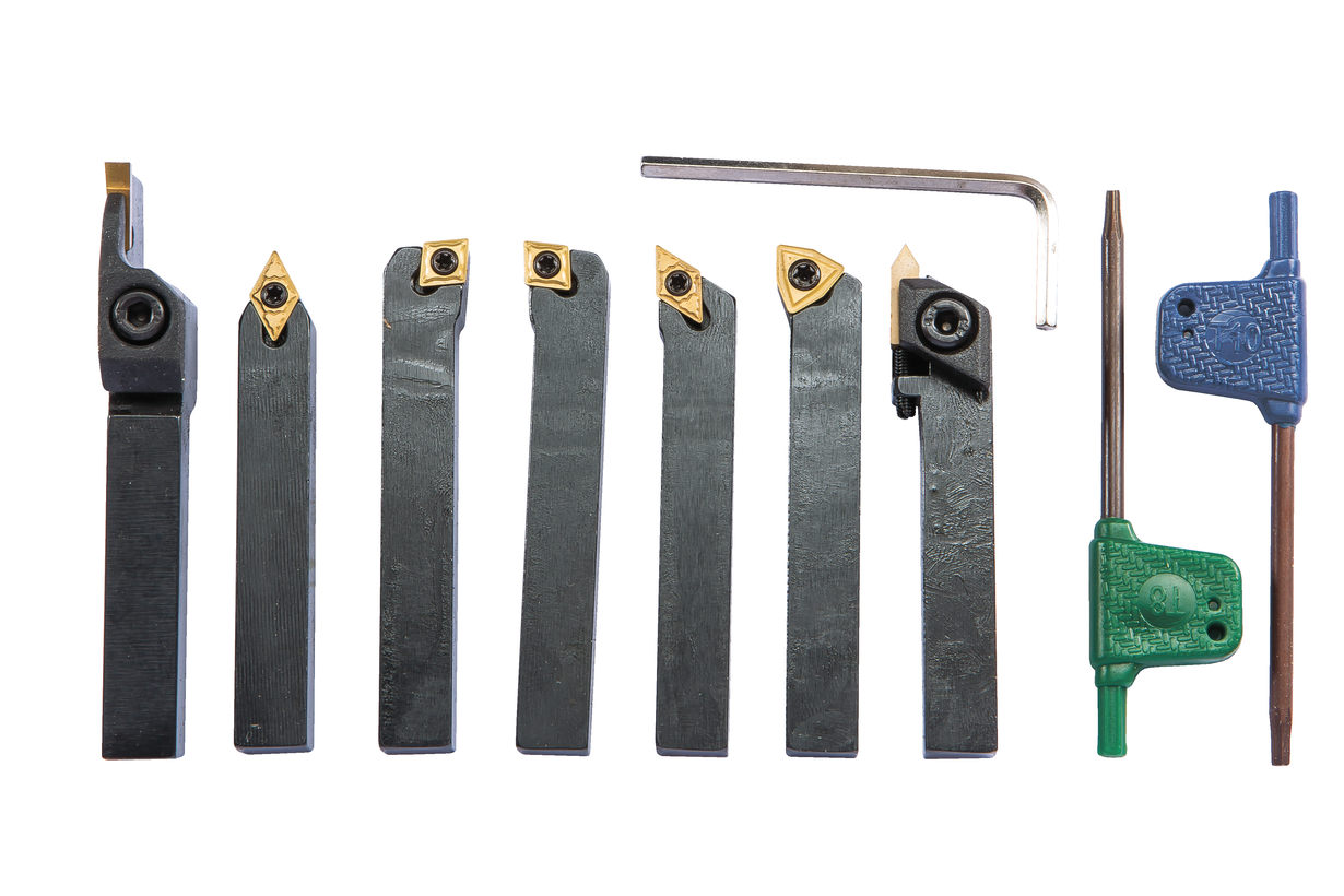 Набор из 7 резцов 08x10 мм с мех.креплением твердосплавных пластин