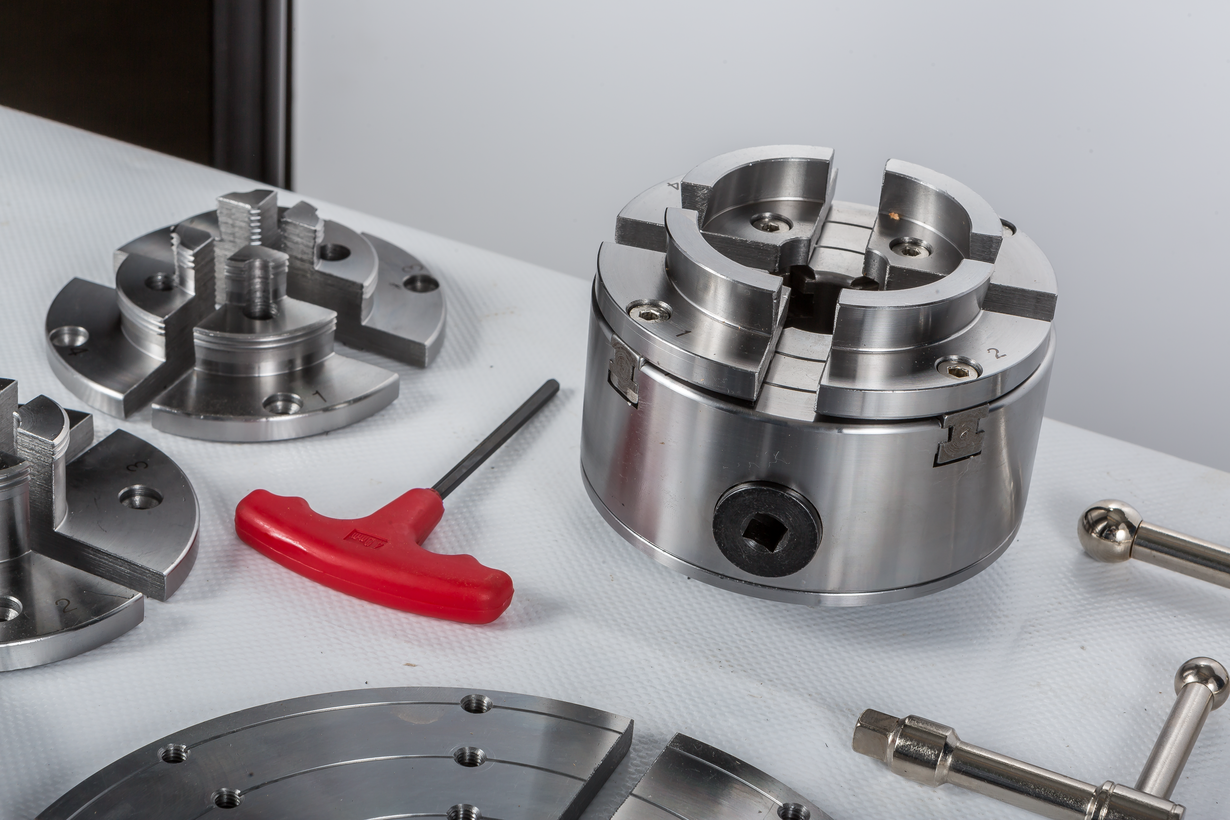 CK-4.5Z/S1 114 мм 4-х кулачковый токарный патрон по дереву в наборе (JET Дисконт) - (Демозал Москва)