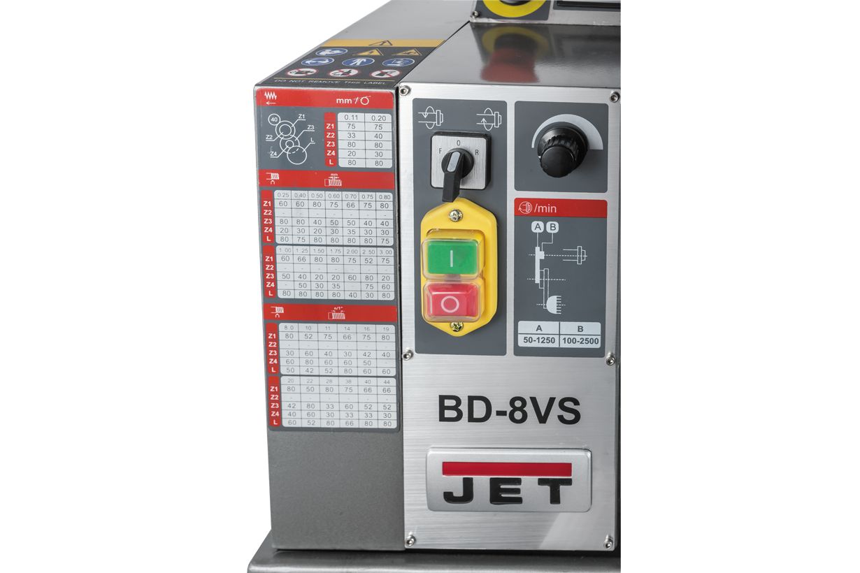 JET BD-8VS Настольный токарный станок по металлу (JET Дисконт) - (Демозал Москва)